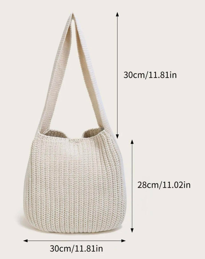 BOLSO LOOM Crochet Knitted Shoulder Bag