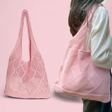 BOLSO LOOM Pastel Crochet Tote Bag