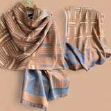 PREORDER WRAP Warm Jacquard Shawl Scarf