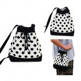 BOLSO LOOM Knitted Cute Pattern Bucket Bag