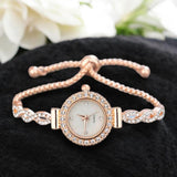 BLING Stylish Dressy Adjustable Chain Bracelet Watch