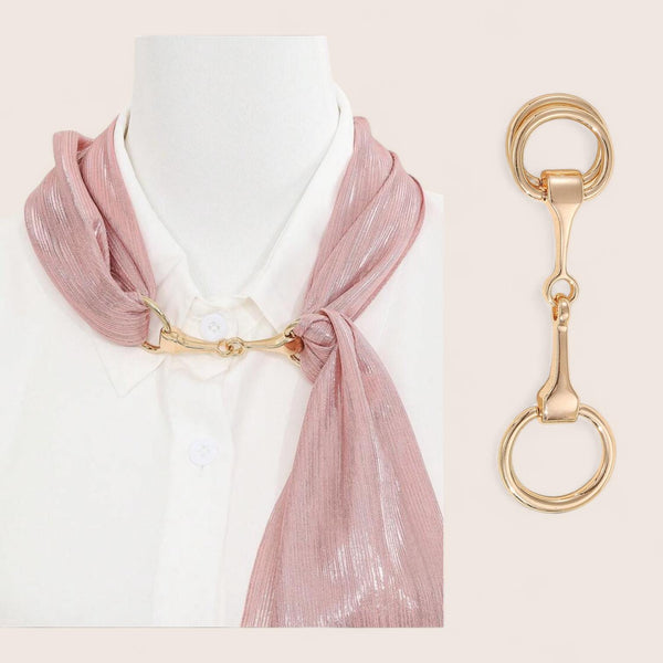 BLING Luxe Horse Buckle Scarf Ring