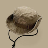 STRT Embroidered Denim Twill Fisherman Bucket Hat