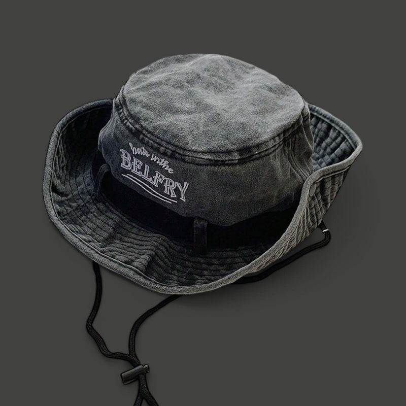 STRT Embroidered Denim Twill Fisherman Bucket Hat