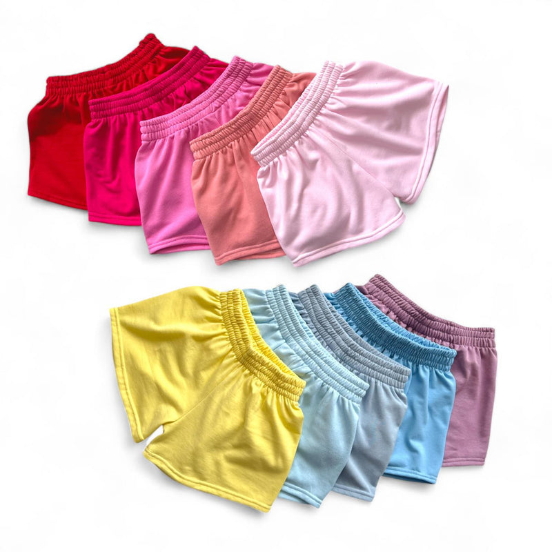 BLK Terry Candy Colors Basic Colorful  Sweat Shorts