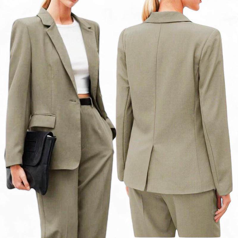 GBOSS Professional Single Button Fully Lined Blazer Jacket