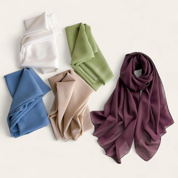 WRAP Silky Chiffon Versatile Classic Scarf