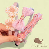 LITTLE DREAMERS 3pcs Set Cute Design Headband Hair Accessories for Girls