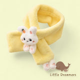 LITTLE DREAMERS Kids Plush Cute Bunny Scarf