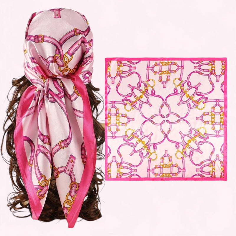 WRAP 85cm Silky Printed Bandana Scarf