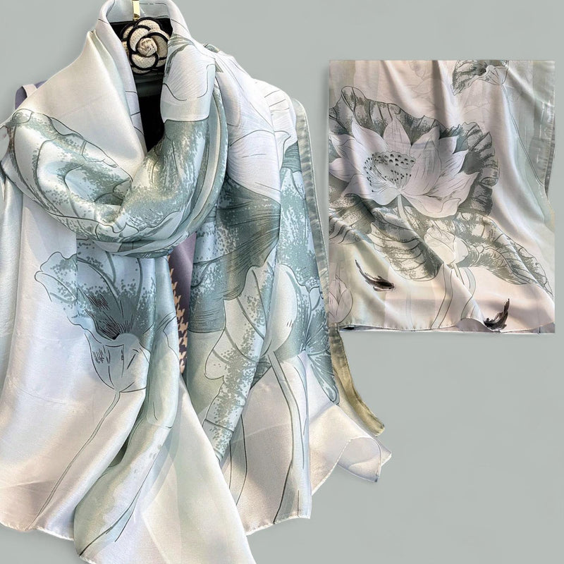 WRAP Large Silky Rectangular Printed Scarf