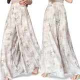 GYPSY Marble Floral Print Wide Leg Pants