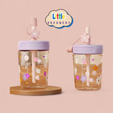 LITTLE DREAMERS Floral Training Straw Cup for Kids 450ml