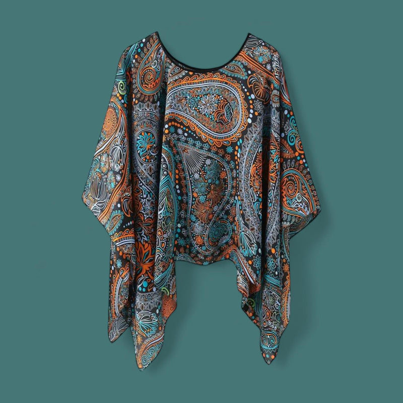 WRAP Artist Printed Shawl Cover Up