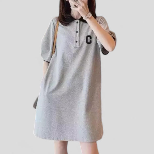 BLK Collared Button Casual Short Dress w Pocket