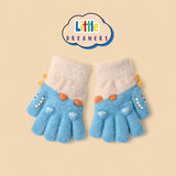 LITTLE DREAMERS Cute Dinosaur Design Full Warm Gloves