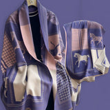 WRAP Warm Jacquard Shawl Scarf (Onhand)