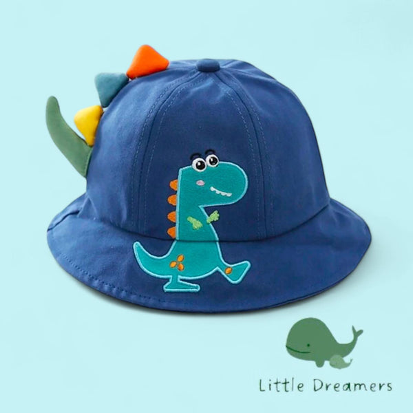 LITTLE DREAMERS Dinosaur 3D Bucket Hat Embroidery for Boys