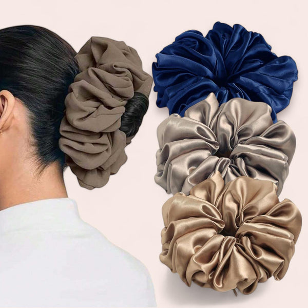 TRIX XL Silky Elegant Soft Scrunchie Hair Tie