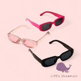 LITTLE DREAMERS 3pc Set Funky Cute Square Sunglasses Costume for Kids