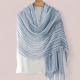 WRAP Ombre Soft Crinkle Thin Classy Shawl Scarf