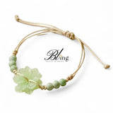 BLING Floral Natural Stone Beads String Friendship Bracelet