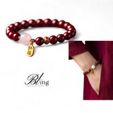 BLING Red Bead Na Fu Charm Bracelet