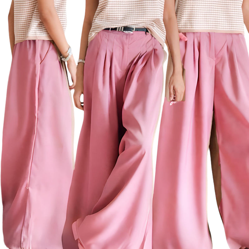 GBOSS Wide Leg Pants with Belt