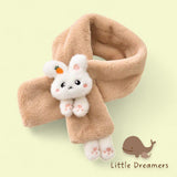 LITTLE DREAMERS Kids Plush Cute Bunny Scarf