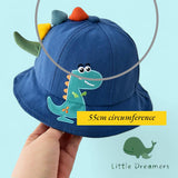 LITTLE DREAMERS Dinosaur 3D Bucket Hat Embroidery for Boys