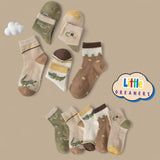 LITTLE DREAMERS 5pairs Set Cartoon Cute Socks for Baby Toddlers