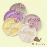 LITTLE DREAMERS Girls Fashion Floral Knitted Beret