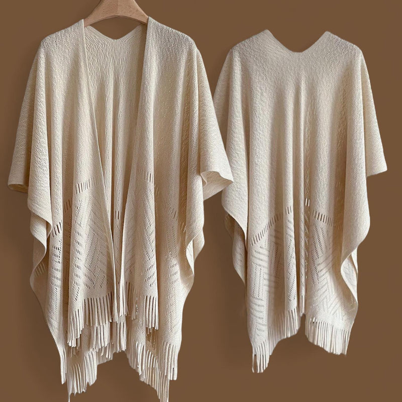 WRAP Boho Poncho Knitted Cardigan Shawl