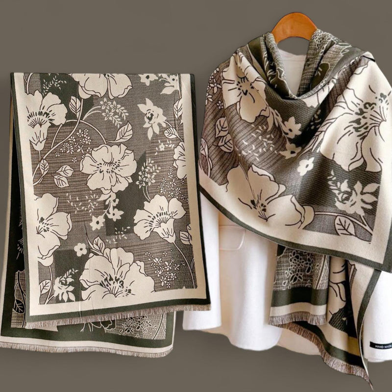 WRAP Warm Jacquard Shawl Scarf (Onhand)