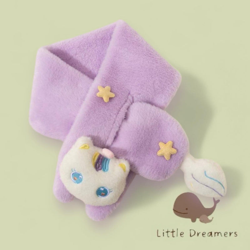 LITTLE DREAMER Plush Cute Cat Warm Neck Wrap