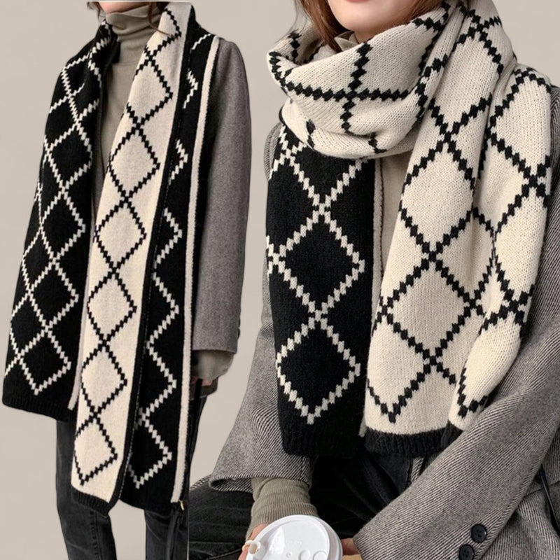 WRAP Warm Narrow Shawl Wool-like Scarf