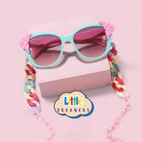 LITTLE DREAMERS Candy Colored Eyeglasses with Colorful Fun Chain