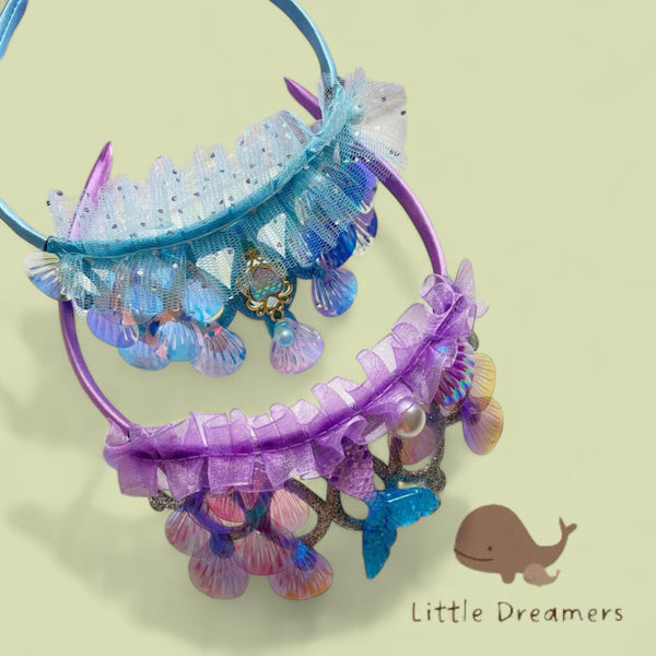 LITTLE DREAMER Under the Sea Tiara Cute Decorated Headband Hair Accessories for Girls