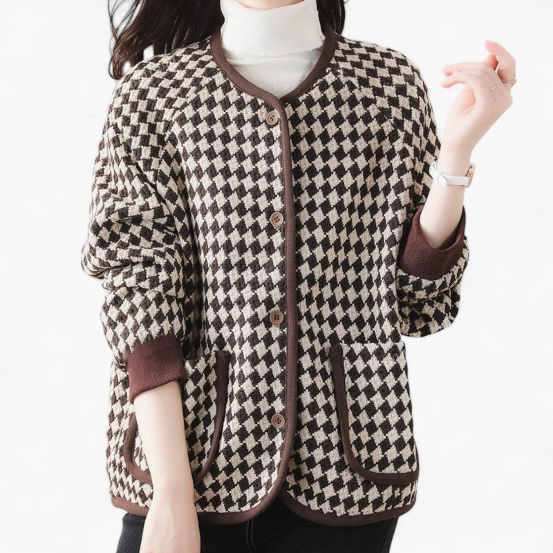 GYPSY HQ Vintage Check Pattern Warm Jacket