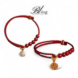 BLING Red String Fu Good Luck Charm Bracelet