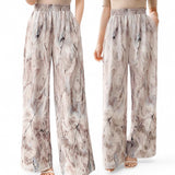 GYPSY Marble Print Elastic Waist Long Relax Pants