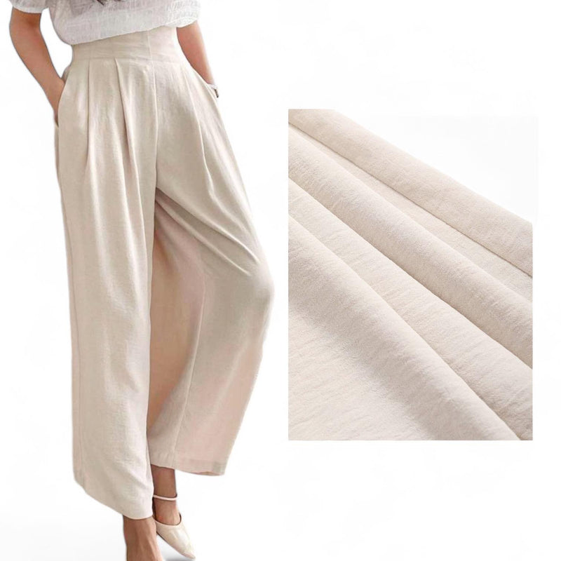 GBOSS Minimalist Loose Tailored Casual Woven Wide Leg Pants