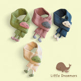 LITTLE DREAMERS Kids Winter Knitted Scarf with Cute Cloud