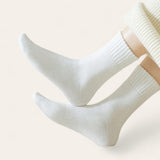 FOOTSIES 4pairs Thermal Terry Warm Crew Socks Set