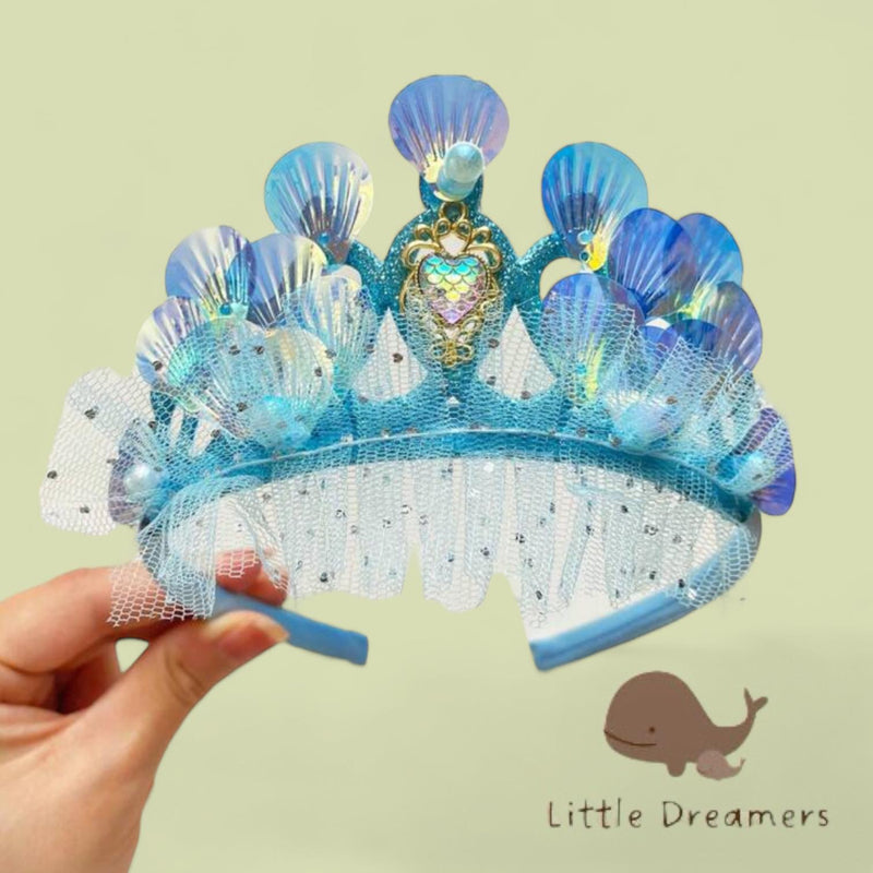 LITTLE DREAMER Under the Sea Tiara Cute Decorated Headband Hair Accessories for Girls