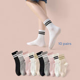 FOOTSIES 10 pairs Multi Color Ankle Socks Bundle