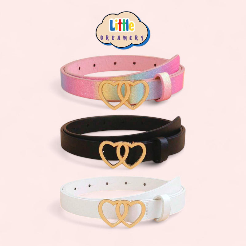 LITTLE DREAMERS 3pc Skinny Belt Sets for Girls