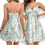 SWEET DREAMS Sage Floral Satin Cami Night Dress