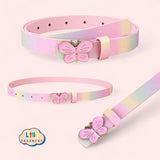 LITTLE DREAMERS Rainbow Color Cute Buckle Kids Belt