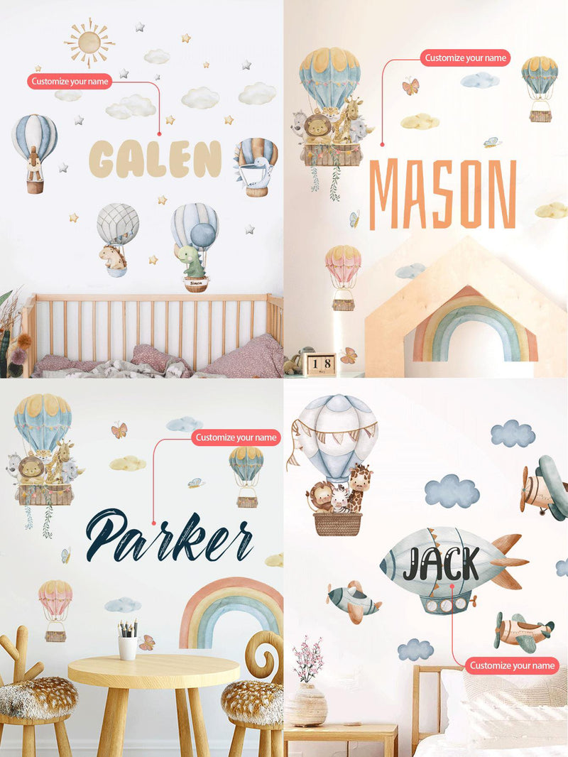 Made-to-order LD Custom Name PVC Baby Room Wall Stickers